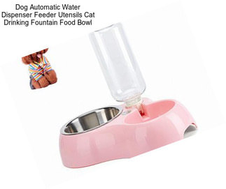 Dog Automatic Water Dispenser Feeder Utensils Cat Drinking Fountain Food Bowl