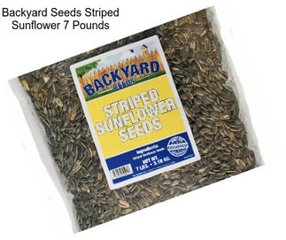 Backyard Seeds Striped Sunflower 7 Pounds
