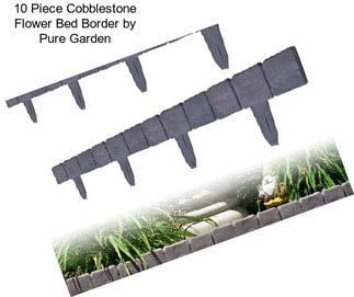10 Piece Cobblestone Flower Bed Border by Pure Garden
