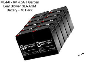ML4-6 - 6V 4.5AH Garden Leaf Blower SLA AGM Battery - 10 Pack