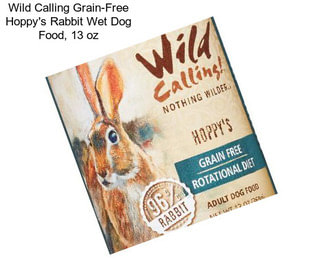 Wild Calling Grain-Free Hoppy\'s Rabbit Wet Dog Food, 13 oz