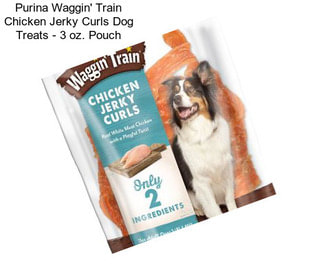 Purina Waggin\' Train Chicken Jerky Curls Dog Treats - 3 oz. Pouch