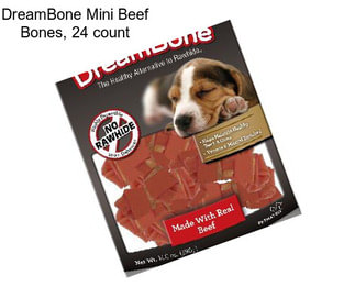 DreamBone Mini Beef Bones, 24 count