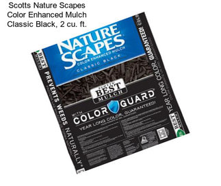 Scotts Nature Scapes Color Enhanced Mulch Classic Black, 2 cu. ft.