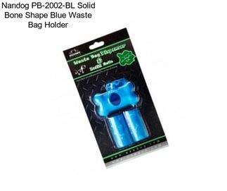 Nandog PB-2002-BL Solid Bone Shape Blue Waste Bag Holder