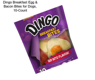 Dingo Breakfast Egg & Bacon Bites for Dogs, 10-Count