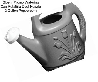 Bloem Promo Watering Can Rotating Duel Nozzle 2 Gallon Peppercorn