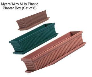 Myers/Akro Mills Plastic Planter Box (Set of 6)