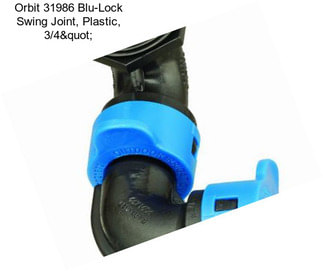 Orbit 31986 Blu-Lock Swing Joint, Plastic, 3/4"