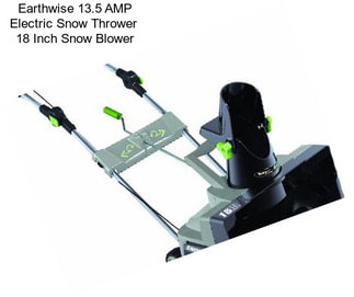 Earthwise 13.5 AMP Electric Snow Thrower  18 Inch Snow Blower