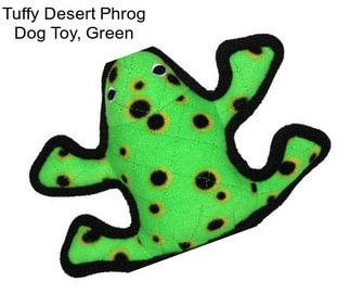 Tuffy Desert Phrog Dog Toy, Green