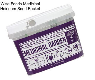 Wise Foods Medicinal Heirloom Seed Bucket