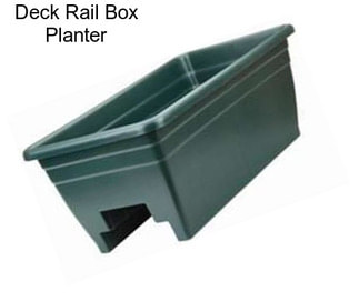 Deck Rail Box Planter