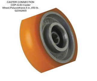 CASTER CONNECTION CDP-G-83 Caster Wheel,Polyurethane,5 in.,450 lb. G2392805