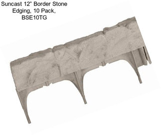 Suncast 12” Border Stone Edging, 10 Pack, BSE10TG