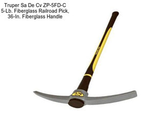 Truper Sa De Cv ZP-5FD-C 5-Lb. Fiberglass Railroad Pick, 36-In. Fiberglass Handle