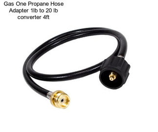 Gas One Propane Hose Adapter 1lb to 20 lb converter 4ft