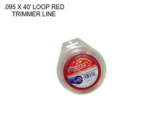 .095 X 40\' LOOP RED TRIMMER LINE