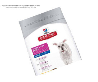 Hill\'s Science Diet (Get $5 back for every $20 spent) Adult 7+ Small & Toy Breed Chicken Meal Rice & Barley Recipe Dry Dog Food, 15.5 lb bag