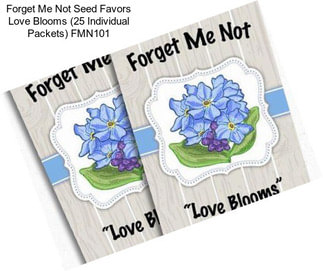 Forget Me Not Seed Favors \