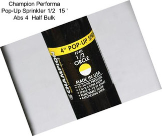 Champion Performa Pop-Up Sprinkler 1/2 \