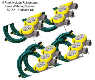 4 Pack Nelson Rainscapes Lawn Watering System 50182 - Sprinkler Kit