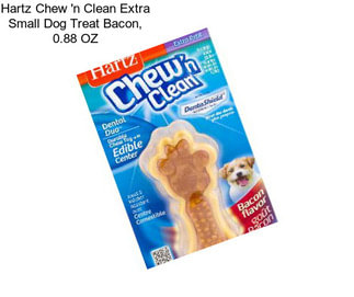 Hartz Chew \'n Clean Extra Small Dog Treat Bacon, 0.88 OZ