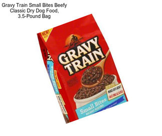 Gravy Train Small Bites Beefy Classic Dry Dog Food, 3.5-Pound Bag