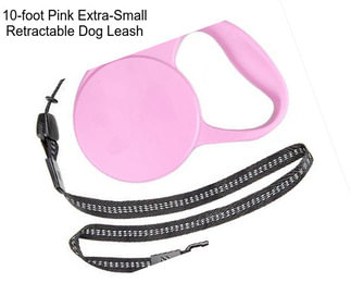 10-foot Pink Extra-Small Retractable Dog Leash
