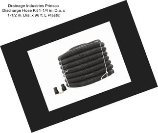 Drainage Industries Prinsco Discharge Hose Kit 1-1/4 in. Dia. x 1-1/2 in. Dia. x 96 ft. L Plastic