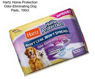 Hartz Home Protection Odor-Eliminating Dog Pads, 100ct