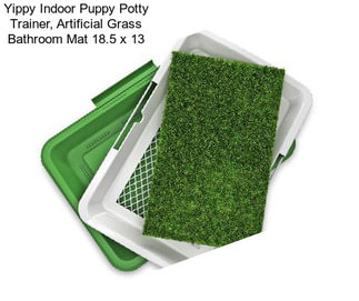 Yippy Indoor Puppy Potty Trainer, Artificial Grass Bathroom Mat 18.5\