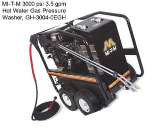 MI-T-M 3000 psi 3.5 gpm Hot Water Gas Pressure Washer, GH-3004-0EGH