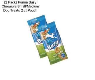 (2 Pack) Purina Busy Chewnola Small/Medium Dog Treats 2 ct Pouch
