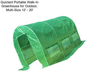 Quictent Portable Walk-In Greenhouse for Outdoor, Multi-Size 12\' - 20\'