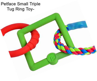 Petface Small Triple Tug Ring Toy-