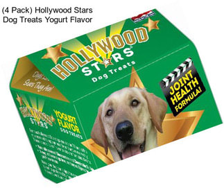(4 Pack) Hollywood Stars Dog Treats Yogurt Flavor