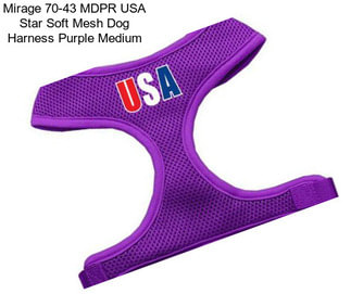 Mirage 70-43 MDPR USA Star Soft Mesh Dog Harness Purple Medium