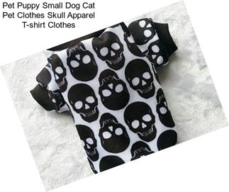 Pet Puppy Small Dog Cat Pet Clothes Skull Apparel T-shirt Clothes