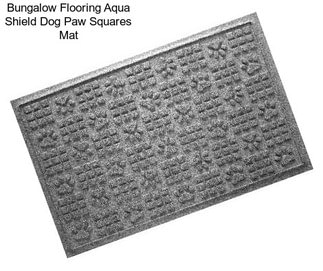 Bungalow Flooring Aqua Shield Dog Paw Squares Mat