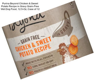 Purina Beyond Chicken & Sweet Potato Recipe in Gravy Grain-Free Wet Dog Food, 12.5-Oz, Case of 12