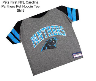 Pets First NFL Carolina Panthers Pet Hoodie Tee Shirt