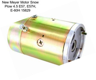 New Meyer Motor Snow Plow 4.5\