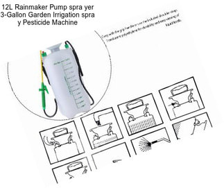 12L Rainmaker Pump spra yer 3-Gallon Garden Irrigation spra y Pesticide Machine