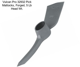 Vulcan Pro 32932 Pick Mattocks, Forged, 5 Lb Head Wt.