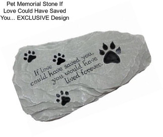 Pet Memorial Stone \