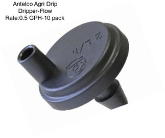 Antelco Agri Drip Dripper-Flow Rate:0.5 GPH-10 pack