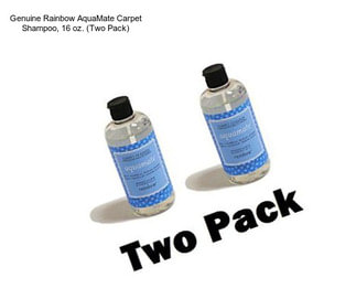 Genuine Rainbow AquaMate Carpet Shampoo, 16 oz. (Two Pack)