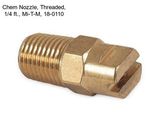 Chem Nozzle, Threaded, 1/4 ft., Mi-T-M, 18-0110