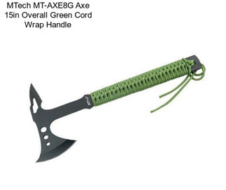 MTech MT-AXE8G Axe 15in Overall Green Cord Wrap Handle